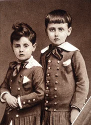 Robert és Marcel Proust gyermekei 1877-ben.