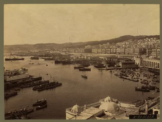 Algír látképe, 1860-1900 körül