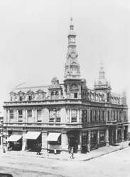 Johannesburg látképe, 1900 körül (bw fotó)