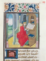 Egy filozófus, valószínűleg Hermész Triszmegisztosz, a Histoire des Philosophes-ból, 15. század vége
