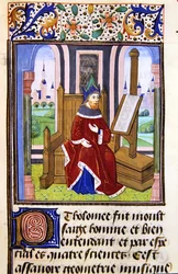 Egy filozófus, esetleg Pilofounce, a Histoire des Philosophes-ból, 15. század vége (vellum)