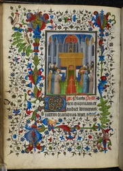Adja hozzá az 16997 f.171v Halotti Hivatalokat (Vespers) a Chevalier Hours-ból, 1420 körül (vellum)