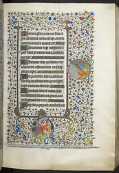 Add hozzá Ms 18850 f.42r Book of Hours (The Bedford Hours) c.1410-30 (tinta, szín és arany pergamen)