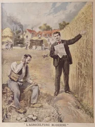 A LAgriculture Moderne magazin hirdetése, a Le Petit Journalban, 1897. április 4. (színes metszet)