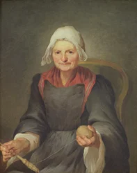 Egy öregasszony forog