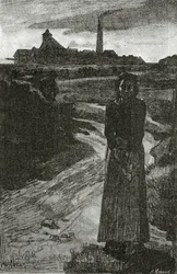 Anzin, 19. század (bw-metszet)