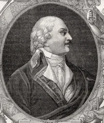 Auguste-Henri-Marie-Picot, Dampierre márki, Stephane Pannemaker (1847-1930) metszete Louis Blanc (1811-82) "Histoire de la Revolution Francaise" című művéből.
