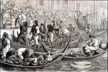 Bergeni halpiac az 1860-as években (metszet)