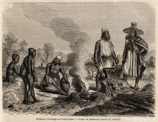 Kovácsnak a Fouta Djalonban (Szenegál) van a munkája, Hadamard rajza, amely Lambert hadnagy 1860-as Fouta Djalonba vezető útját illusztrálja. Metszet a „” Le tour du monde”” 1861-ben. Selva gyűjteménye.