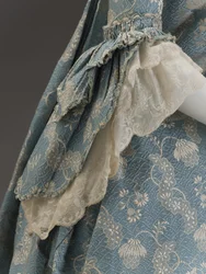 Kék ruha, 1760 körül (selyembrokát)