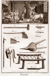 Boucher – Mészáros – Mészáros – „” The Great Encyclopedia, vagy Dictionnaire Raisonne des Sciences, des Arts et des Metiers” (Encyclopedia vagy Dictionary of the Sciences, Arts and Profession) Denis Diderot (1713-1784) és Jean d