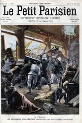 A lázadók megtámadják a Boxer Rebel európai küldöttségeit Pekingben – a "Le petit Parisien"-ben