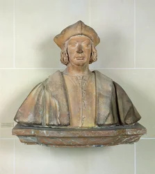 Antoine Duprat kancellár (1463-1535) mellszobra (terrakotta)