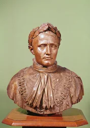 I. Napóleon (1769-1821) mellszobra (gipsz)