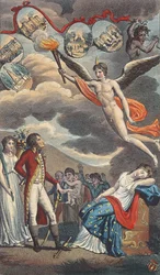 Karikatúra a Brumaire 18-as államcsínyről, 1799. november 9.