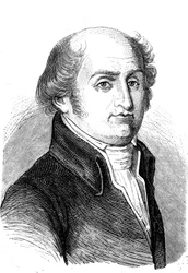 Charles Gilbert ROMME (1750-1795) francia matematikus, forradalmár és politikus. Metszet 1868