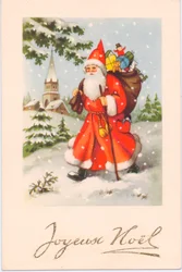 Karácsonyi képeslap, 1907 körül