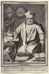 Christopher Clavius (1537-1612) 69 éves, kiadó: Jean Le Clerc, 1606-2007 körül