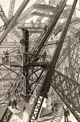 Az Eiffel-torony építése, Párizs