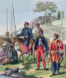 Kozákok az orosz hadseregben, 1814 körül