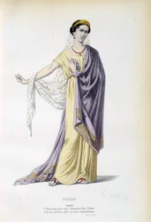 Jelmez Phedre karakterének Jean Racine (1639-1699) azonos című darabjában, 19. századi Párizs, francia vígjáték