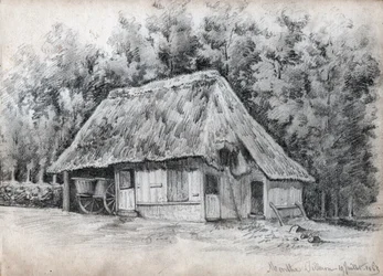 Víkendház Franciaországban. (rajz