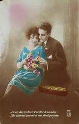Virágos pár, 1910-20