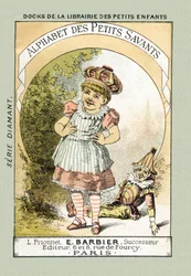 Borító - Amikor úgy nevetünk, mint a címbeli Bebe, azt mondjuk: A A A A A A A A A - az „Alphabet des petits savants”, 19. század végén (kromolitográfia)