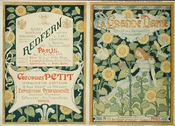 A „La Grande Dame” borítóterve, 1890-es évek körül (színes litó)