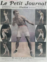 A Le Petit Journal borítója, amely a Carpentier és Dempsey közötti harcot mutatja be, 1921