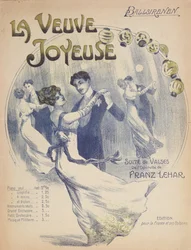 A La Valse Ballsirenen kottalapjának borítója Franz Lehar (1870-1948) A vidám özvegyből