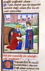 Diogenes, a Histoire des Philosophes-ból, 15. század végi (vellum)