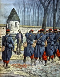 Egy német kém kivégzése a francia csapatok által