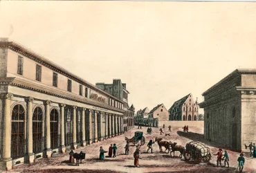 A konzulátus alatti párizsi orvosi iskola külső képe (1799-1804). századi metszet. Magángyűjtemény.