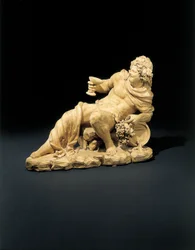 Bacchus egy pohár bor mellett fekvő alakja, 1770 körül