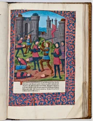 Az első zsidó-római háború Jeruzsálemben, i.sz. 70 (kézzel színes nyomtatás)