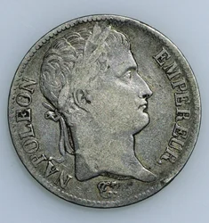 Ötfrankos érme Napóleon fejével (1769-1821), 1811, előlap