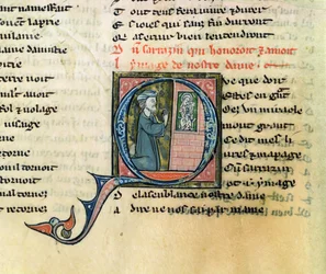 Fr.1533 f.100v szaracén a Szűz képe által átalakítva, a La Vie Nostre Dame-ból