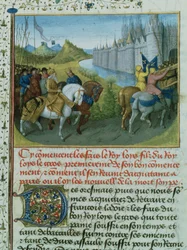 Fr 6465 f.22 VII. Lajos bevonulása Konstantinápolyba III. Konrád császárral a keresztes hadjáratok idején, 1147–1149 (lásd még: 154771)