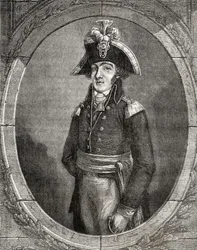 Francois Hanriot, Louis Blanc (1811-82) "Histoire de la Revolution Francaise" című művéből