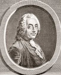 François-Augustin de Paradis de Moncrif, 1687-1770. francia író és költő. Az 1908-ban megjelent Les Heures Libresből.
