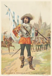 Francia gárda, zászlós 1630-ban (Regiment d