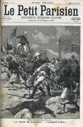 Francia katonák Szudánban: 1898. május. Audeoud ezredes (Szudán) Sikasso kizsákmányolása. Sikasso elfogása. A „Le petit parisien”” 1898. júniusi borítója.