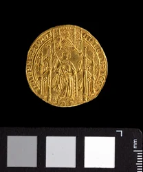 „Fekete Herceg” Eduárd guienne-i aranypénze, 1362-72