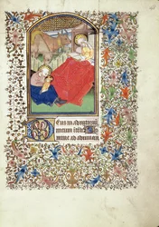 Kézirat 69 f.48r, Jézus születése, "Jacques de Besançon mesterének" Órakönyvéből