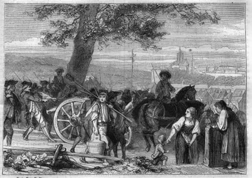 Helvét Köztársaság, Oberland parasztjainak felkelése: menet Bernben (Svájc) 1802 novemberében - Louis Adolphe Thiers „Histoire du Consulate et de l