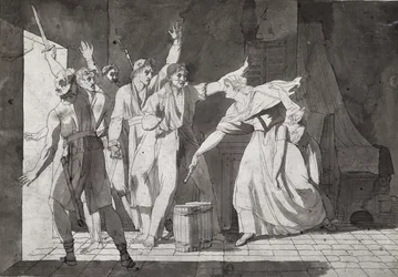Egy nő hősiessége a Saint-Mithier-t elfoglaló vend rablókkal szemben, 1793 (lásd még 217884)