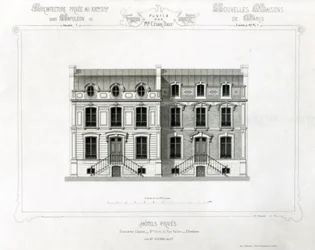 Privát szállodák, Rue Balzac 10 és 12, Párizs, az Architecture Privee au C19th-től,