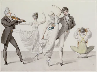 Illusztráció a "Le Bon Genre"-ből, 1810 körül