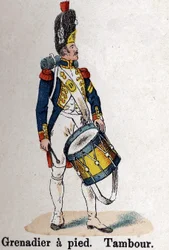 I. Napóleon birodalmi gárda: Gránátos gyalog – Dob. Tányér Lienhart és Humbert Les Uniformes de l